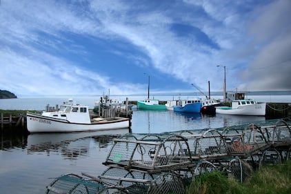 A wharf in South Bar, N.S., is pictured. (CTV/Darryl Reeves)