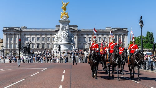 Edmonton-based ceremonial mounted army troop guarding London