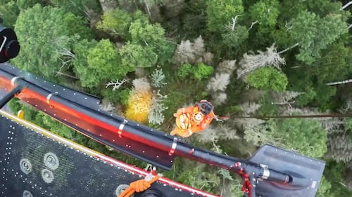 Air force helicopter rescues stranded Sudbury kayakers