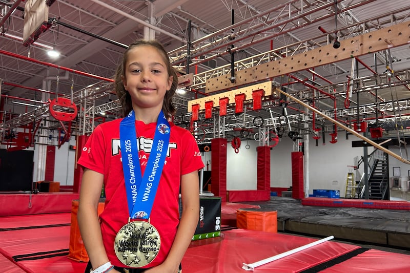 This 9-year-old Quebec girl is dominating the Ninja Warrior World in North Carolina 