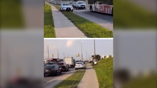 Man charged following viral video of him driving on a sidewalk in Brampton