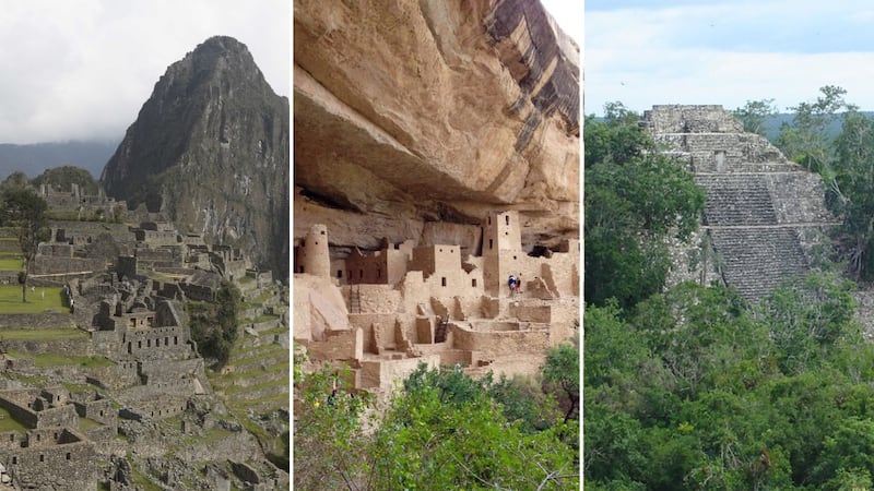 Lost cities and structures rediscovered over time