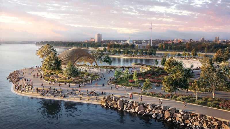 Ontario Place designs released by Therme