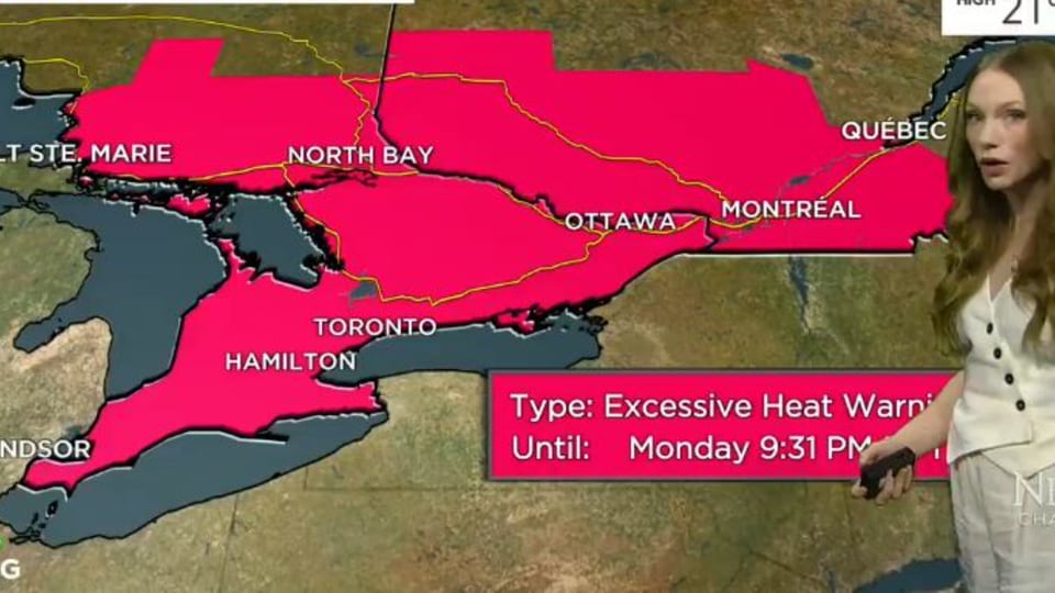 Limit time outdoors in parts of Ontario and Quebec