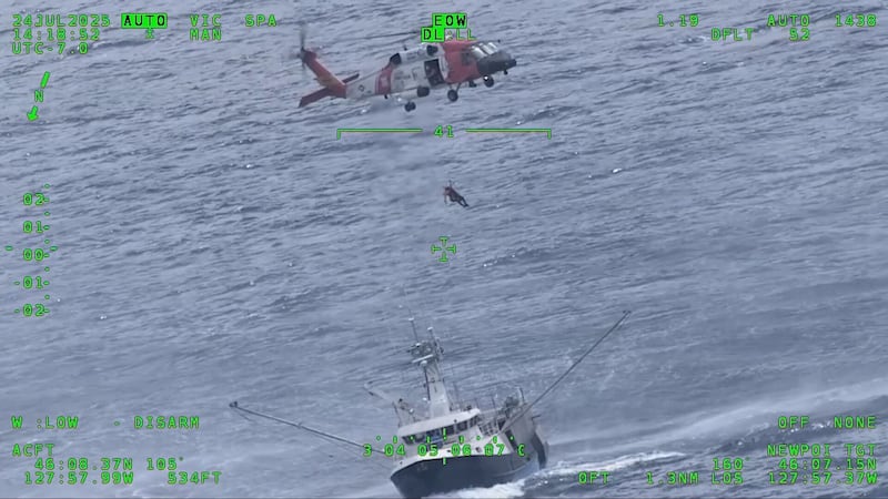 Canadian fisherman rescued off Oregon Coast in joint operation